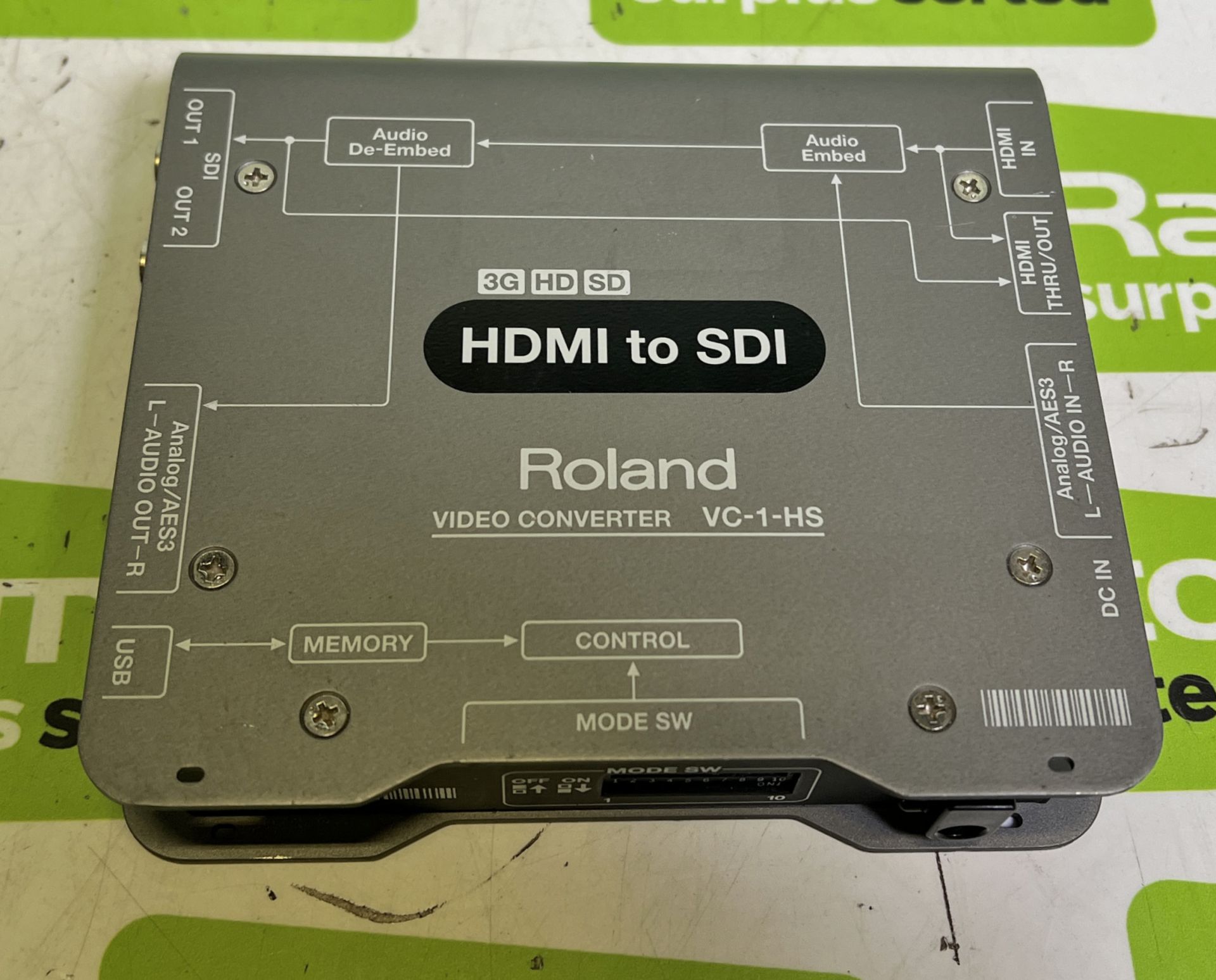 Roland VC-1-HS HDMI-SDI converter with PSU in case - SPARES OR REPAIRS - Image 4 of 7