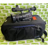 Canon XF305 video camera in storage bag - MISSING SDI OUTPUT