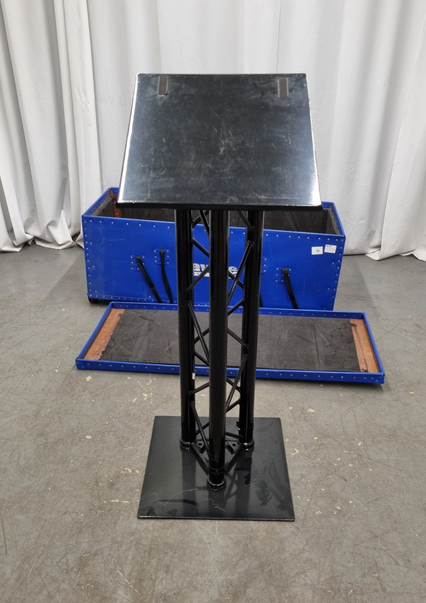 Litestructures Astralite truss lectern - W 480 x D 450 x H 1220mm - with transportation case