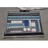 Avolites Pearl Tiger lighting console with flight case