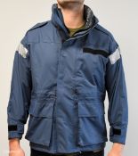 65x British RAF wet weather jackets - mixed grades and sizes