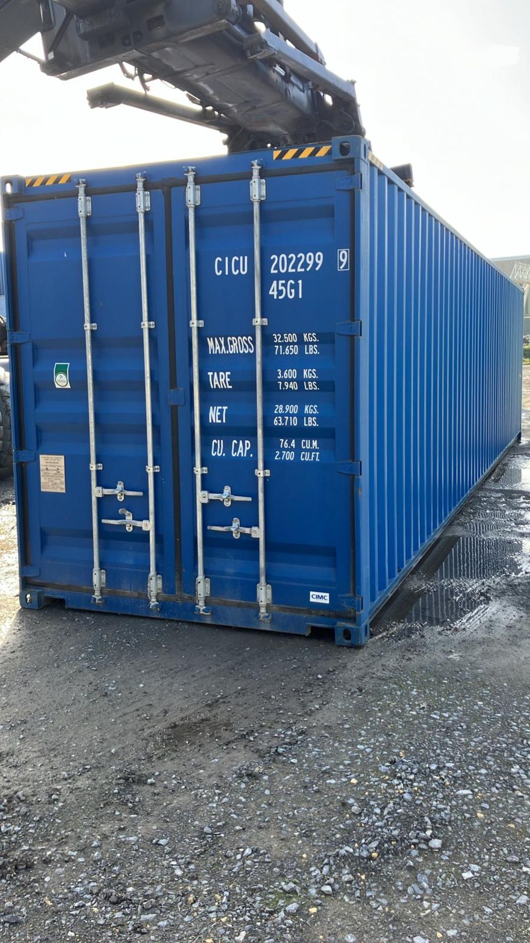 20x 40ft high cube containers – Grade A condition – Location: PD Ports, TS24 0UZ
