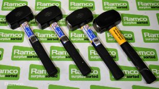 4x 4lb club hammers