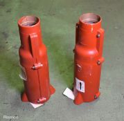 2x Reinforcing repair molds - length: 2 feet