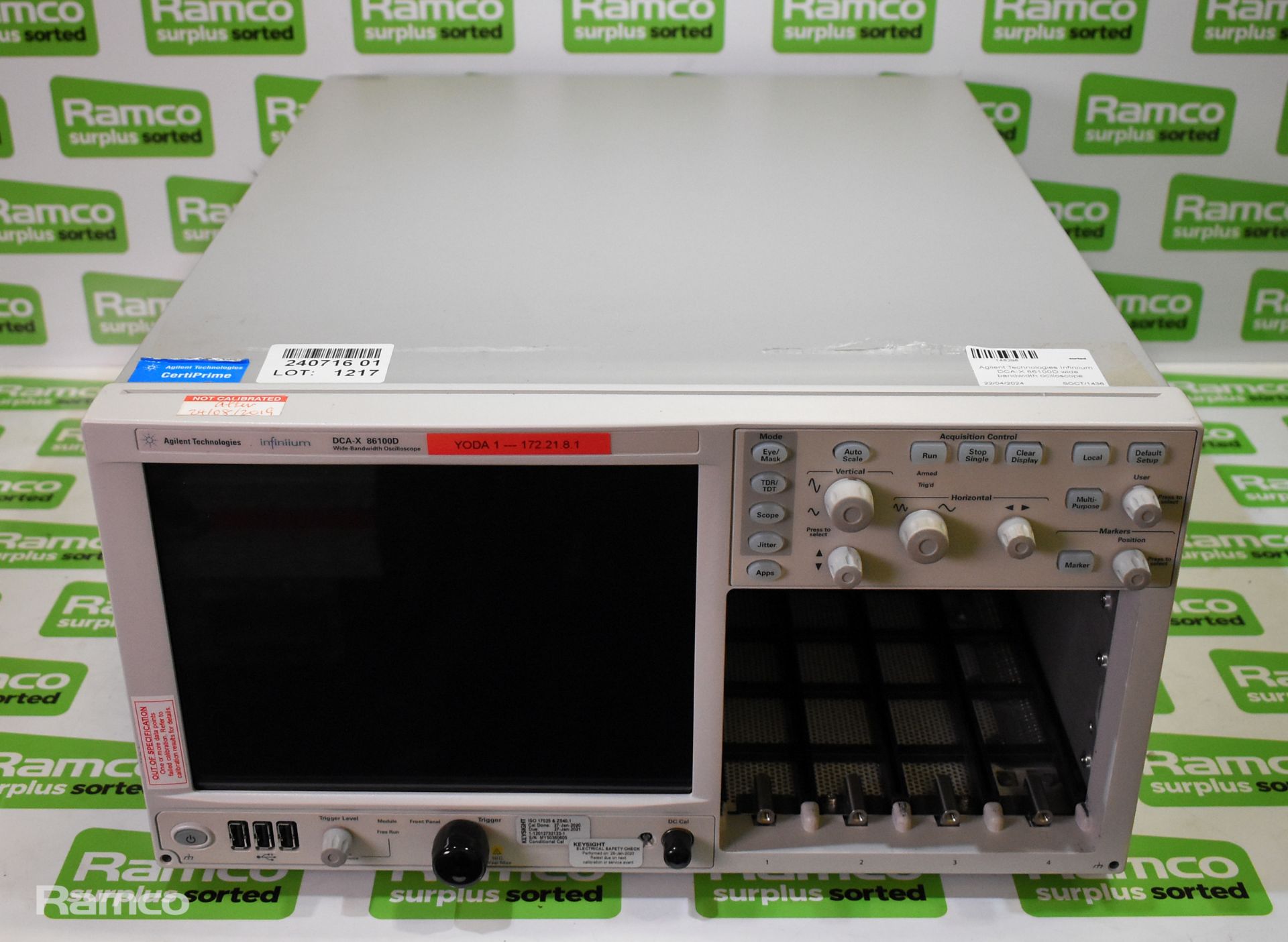 Agilent Technologies Infiniium DCA-X 86100D wide bandwidth oscilloscope