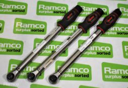 3x Norbar TTi 50 - 1/2 inch torque wrenches - 8-50 Nm