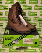 Wellco Peruana Jungle combat boots - Brown - Size 9L - New
