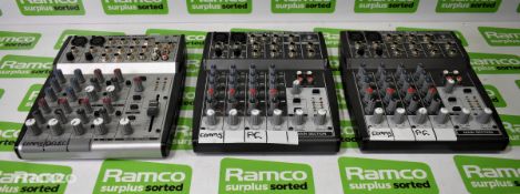 3x Behringer bus mixers - see desc.