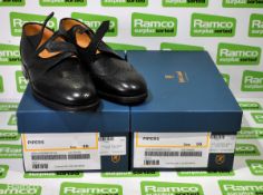 2x Pairs of John Land Piper brogue shoes - Size 9S