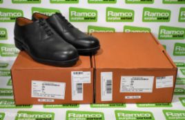 2x Pairs of British Forces service shoes - Black - Size 8.5L