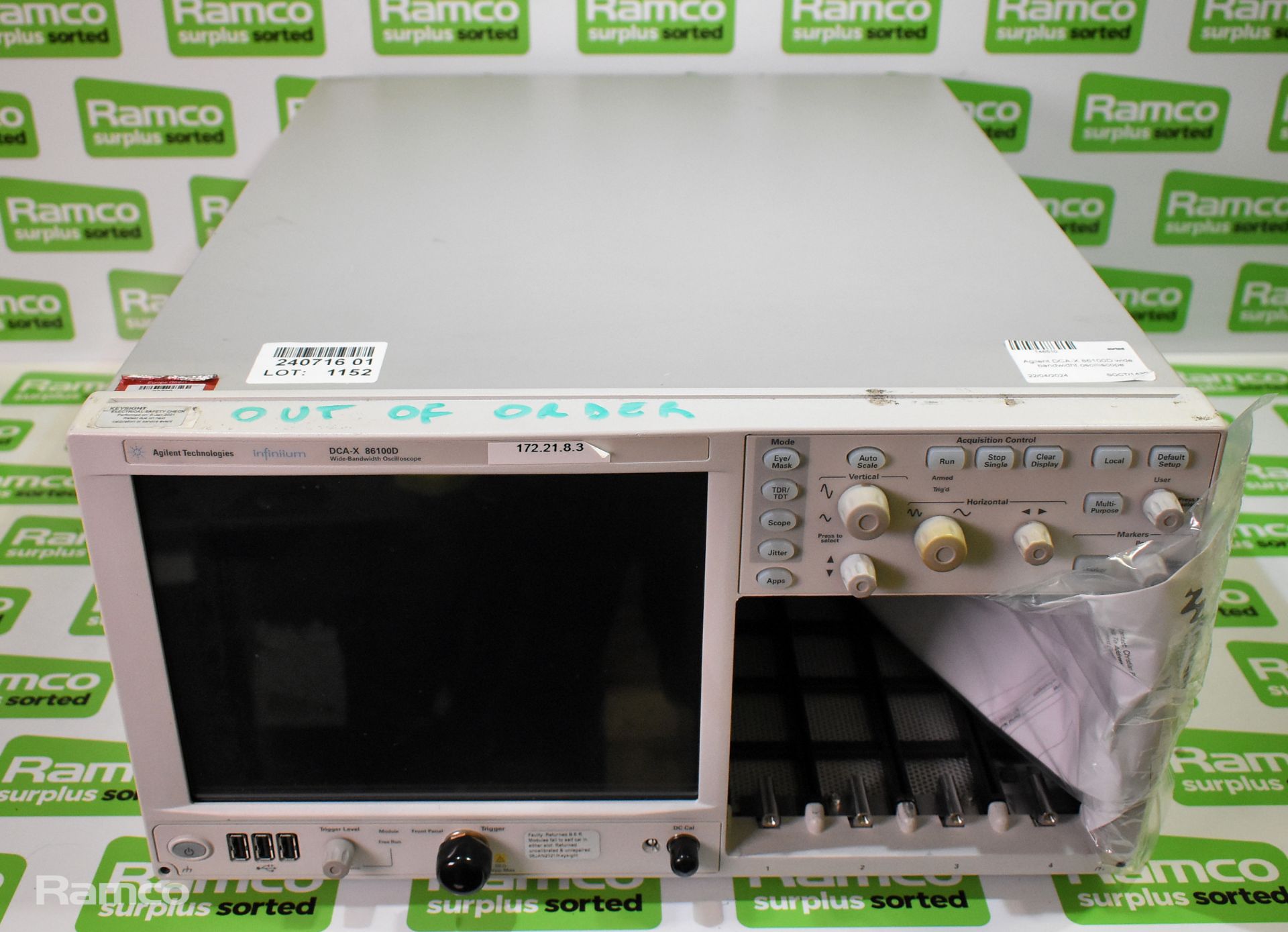 Agilent DCA-X 86100D wide bandwidth oscilloscope