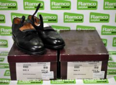 2x Pairs of British Army Piper brogue shoes - Size 9S