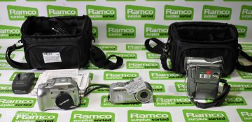 Various digital cameras & camcorder- Olympus, Sony, Canon - see description