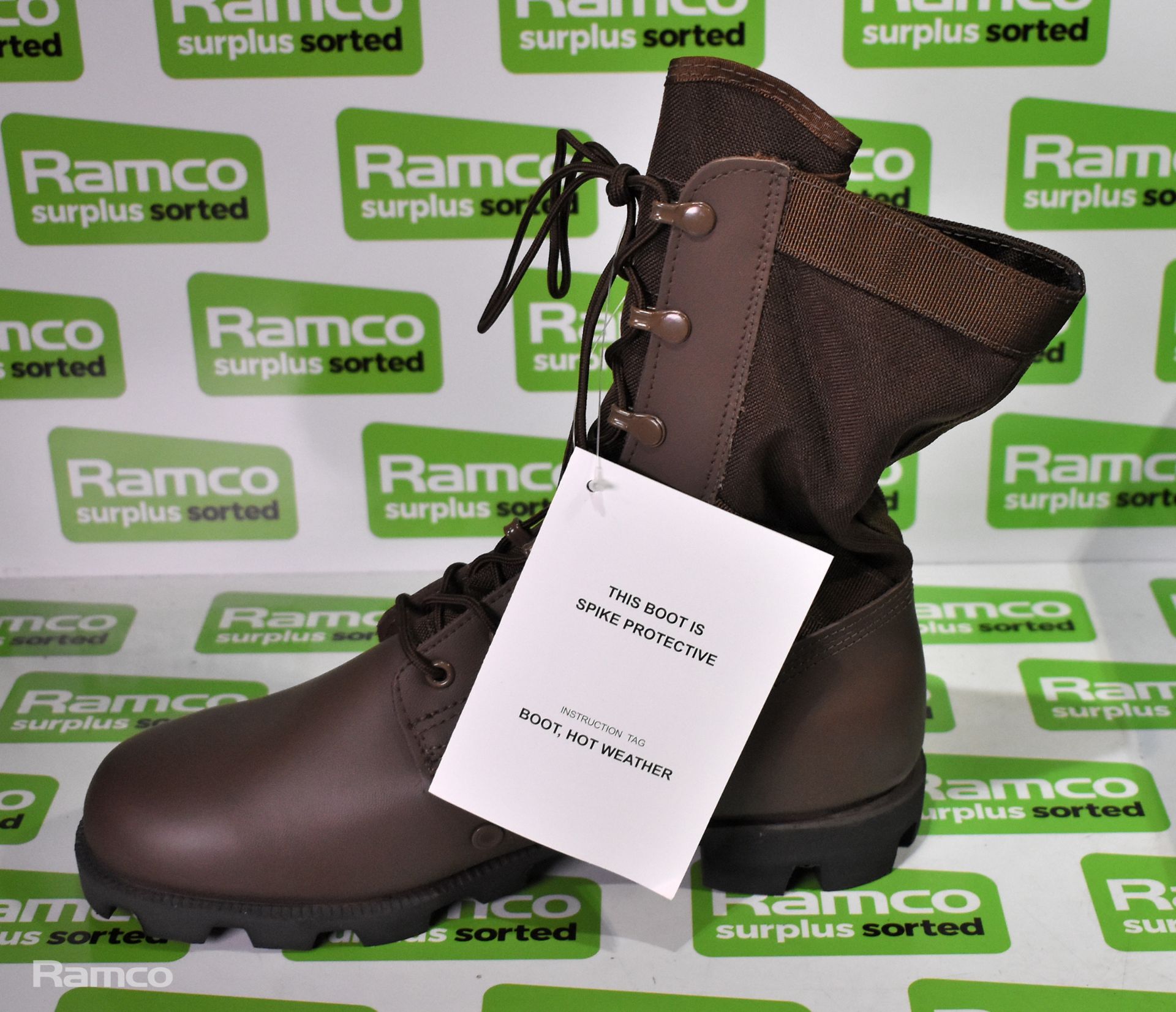 2x Pairs of Wellco Peruana Jungle combat boots - Brown - Size 9L - New - Image 3 of 6