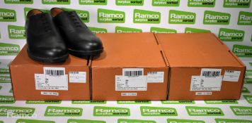 3x Pairs of British Forces service shoes - Black - Size 13L