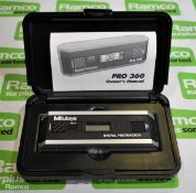 Mitutoyo Pro 360 digital protractor with case