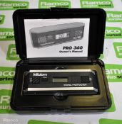 Mitutoyo Pro 360 digital protractor with case
