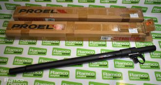 2x Proel Telescopic Speaker Poles KP210
