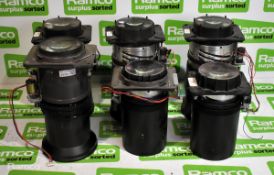 6x Christie projector lenses