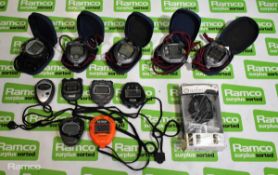 12x stopwatches - Seiko, Stewart, Extech, Acctim, Adanac