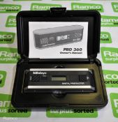 Mitutoyo Pro 360 digital protractor with case