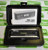 Mitutoyo Pro 360 digital protractor with case