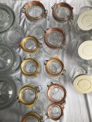 Kilner jars and glass and plastic storage containers