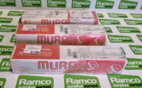 3x packs of Murex Vodex E6013 - Welding electrodes 2.0 x 350mm - 425 per pack - 5.1kg per pack