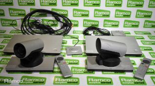 2x Cisco telepresence systems - Cisco TTC8-05 camera, TTC7-21 video conference device and microphone