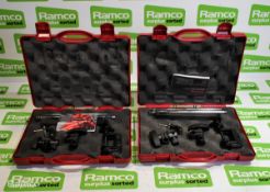 2x H.R. HR 107 engineers DTI test sets - minus dial gauge with cases