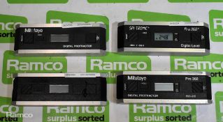 4x Mitutoyo Pro 360 digital protractors