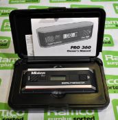 Mitutoyo Pro 360 digital protractor with case
