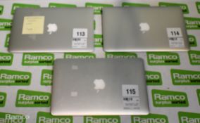 3x Apple MacBook Airs - see description for details