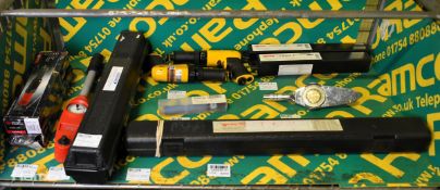 Various tooling - torque wrenches, hammer pistols, needle scalers