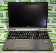 HP EliteBook 8570p laptop with case