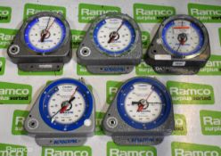 5x Acratork L1 1/4 inch torque wrench testers - 0-50 Lb-In