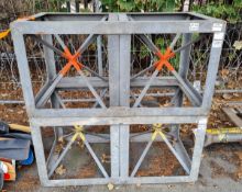 2x Heavy duty structural cribs - W 1215 x D 610 x H 610mm