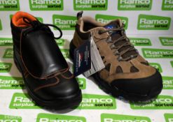 2x Safety boots & trainers - see description for full details