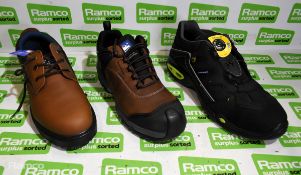 3x Safety shoes & trainers - see description for full details