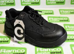 3x pairs of Contractor 72SM black safety trainers - UK 6