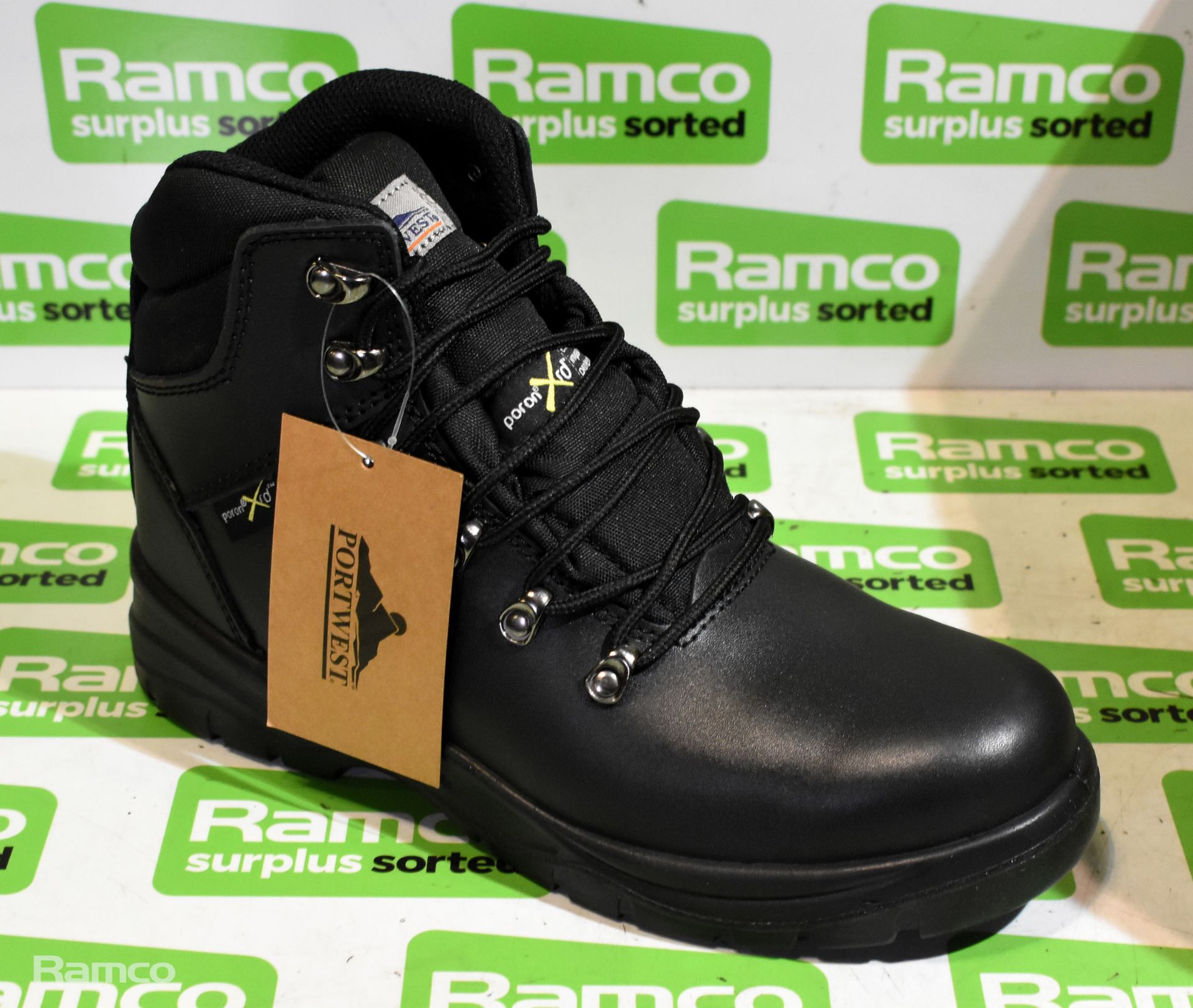 4x pairs of Portwest FD17 metatarsal protector safety boots - UK 8