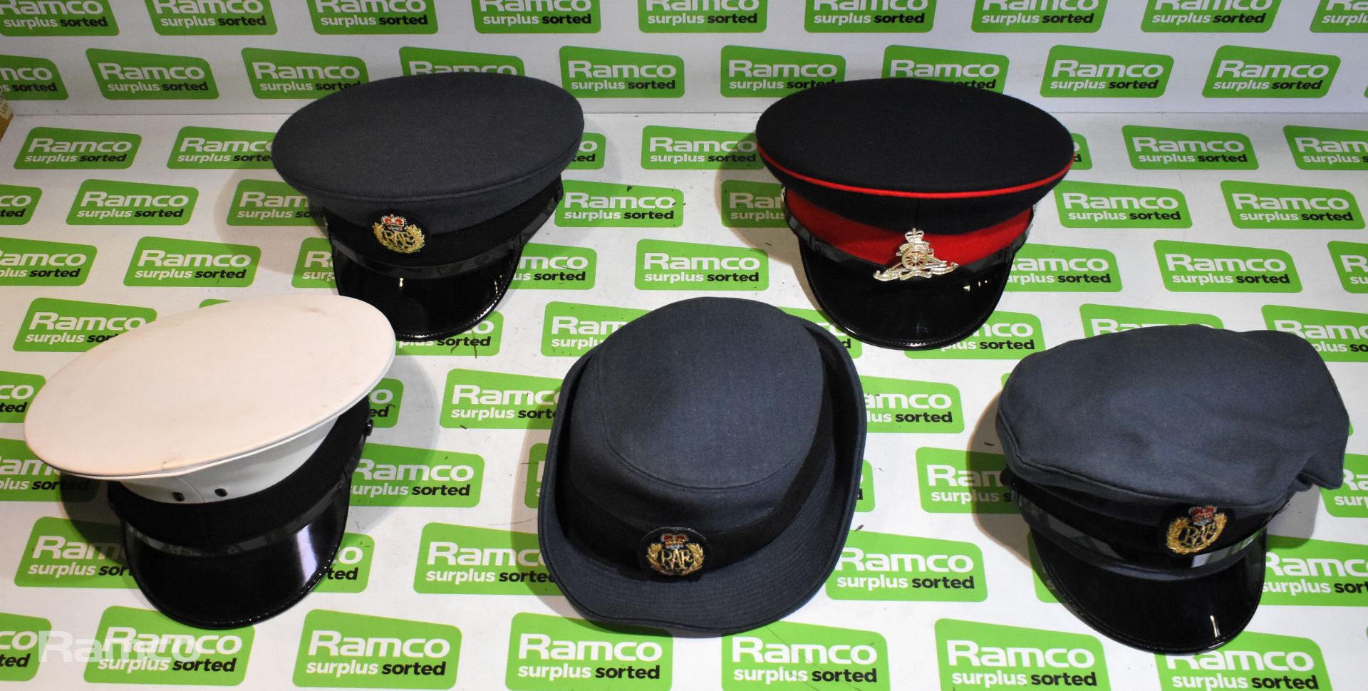 50x British Forces caps - various divisions - mixed sizes