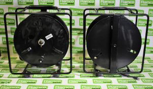 2x Atlas DII ( ID ) R - 50 mtr CAT5e cable drums with soft case