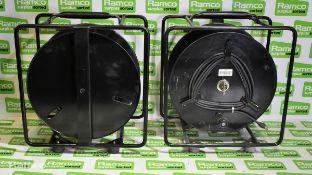 2x Atlas DII ( ID ) R - 50 mtr CAT5e cable drums with soft case