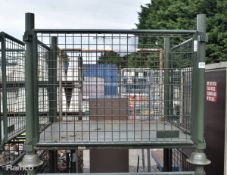 Metal 4 post stillage with 4 sides - W 1260 x D 1040 x 1065mm