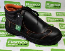 2x pairs of Beeswift Click CF5BL10 metatarsal impact protect safety boots - UK 10