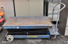 Advanced Handling SC1000 mobile scissor lift table - 800kg capacity - W 840 x D 1620 x H 990mm