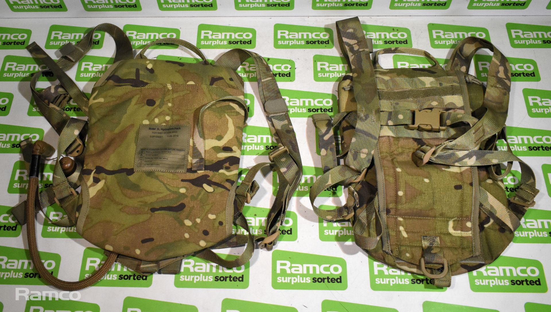 24x British Army MTP Rider 3L hydration packs