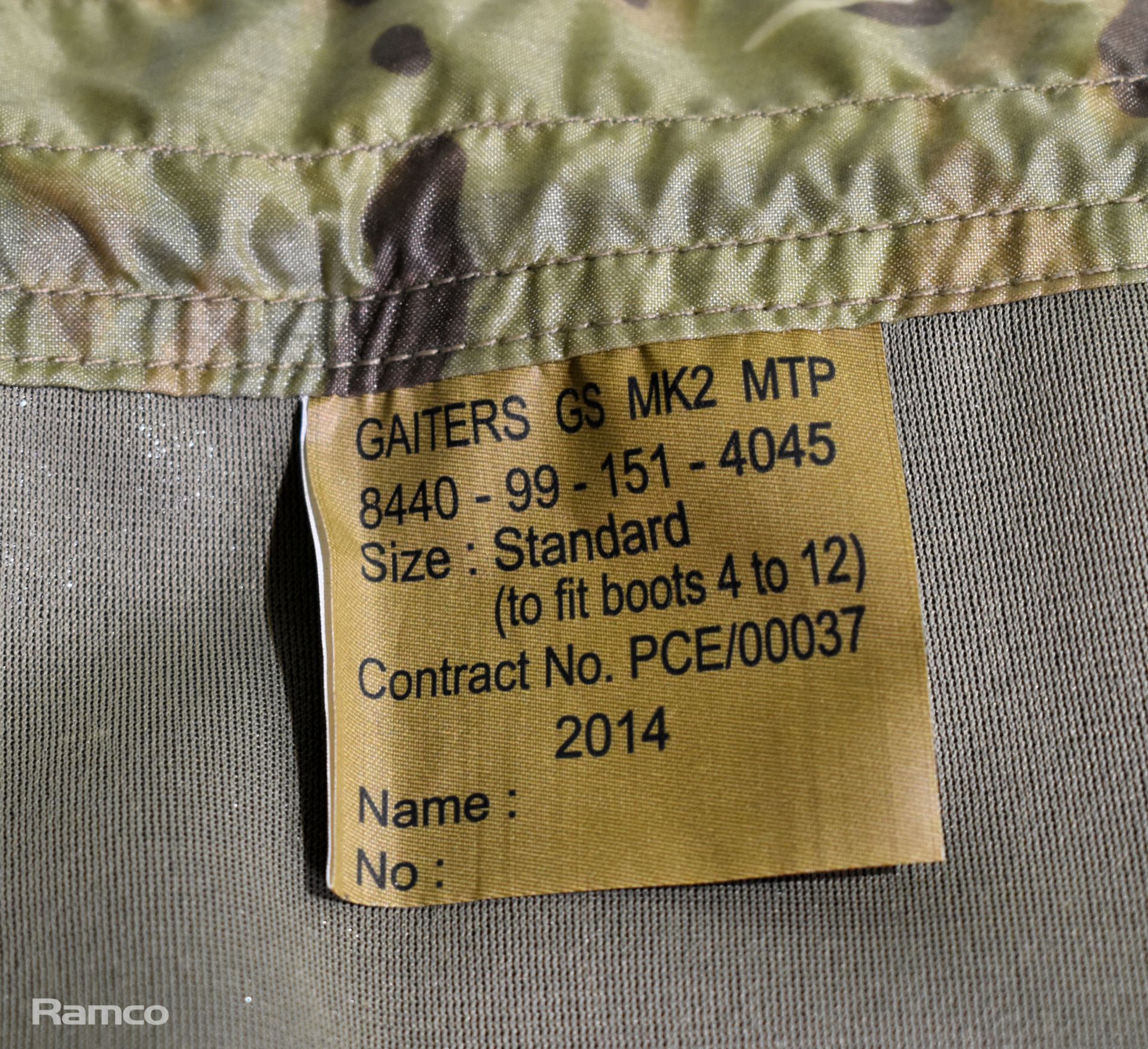 56x British Army MTP MK2 gaiters standard - singles - Image 5 of 6