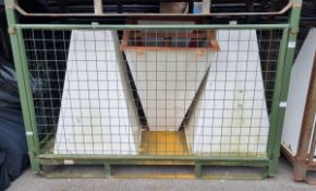 3x Flag pole with base - Approximate height 6m - see description